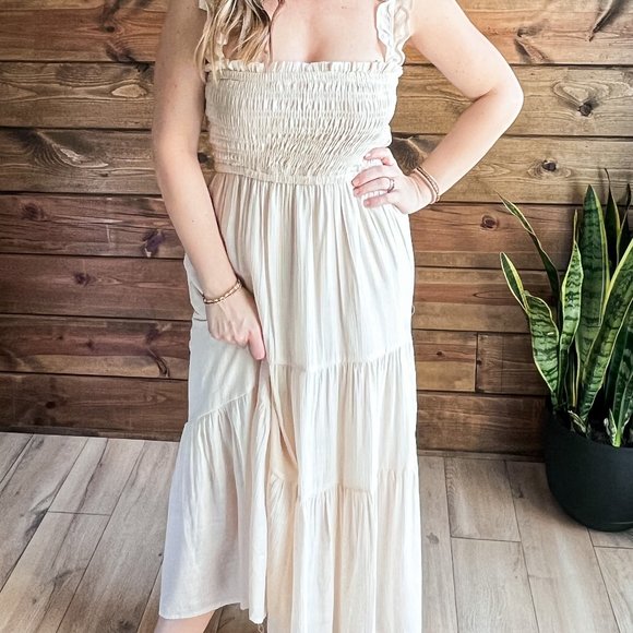 THE SIENNA IVORY DRESS - Picture 3 of 14